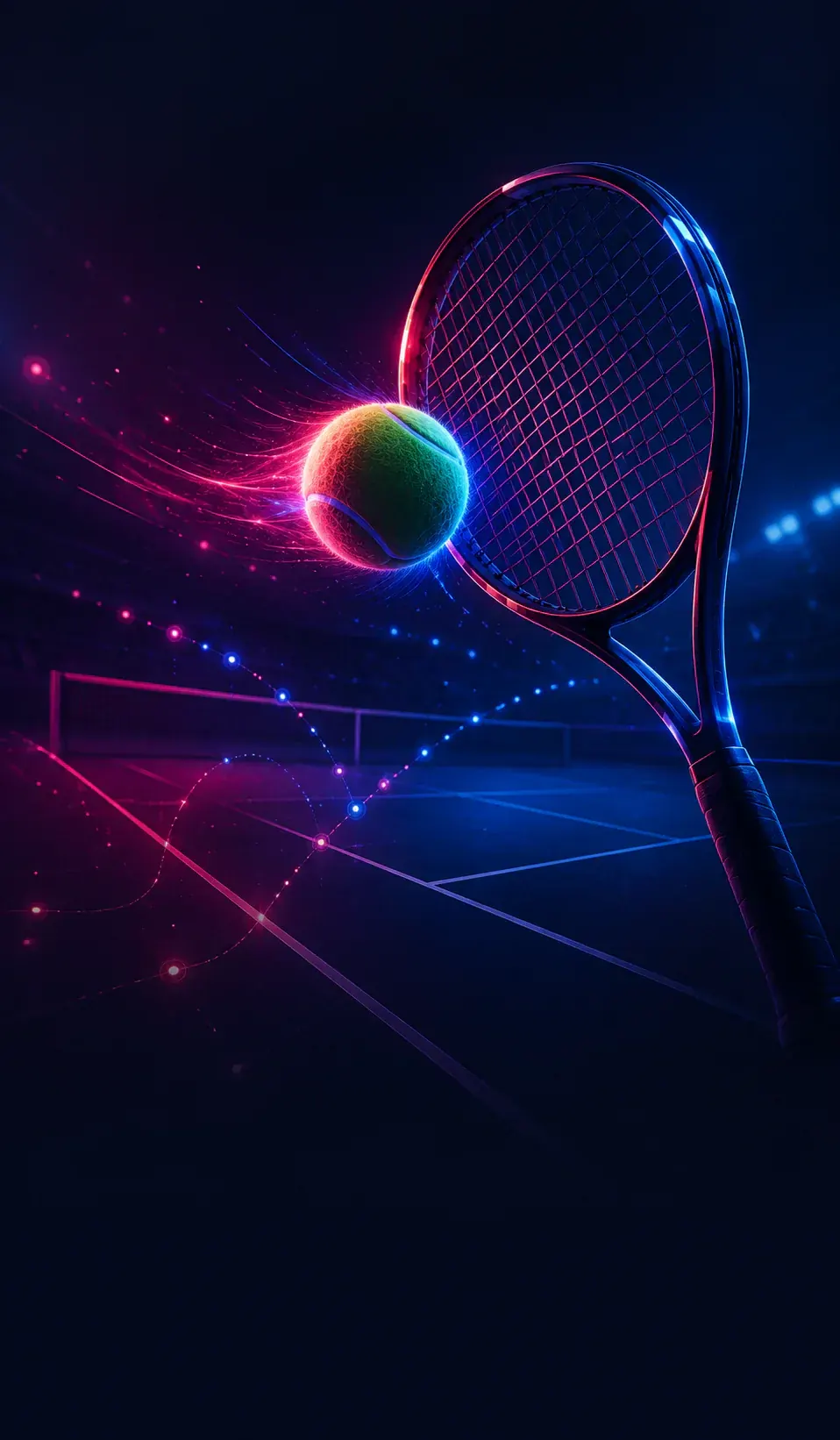 Tennis-focused sports visual for Nepal players.
