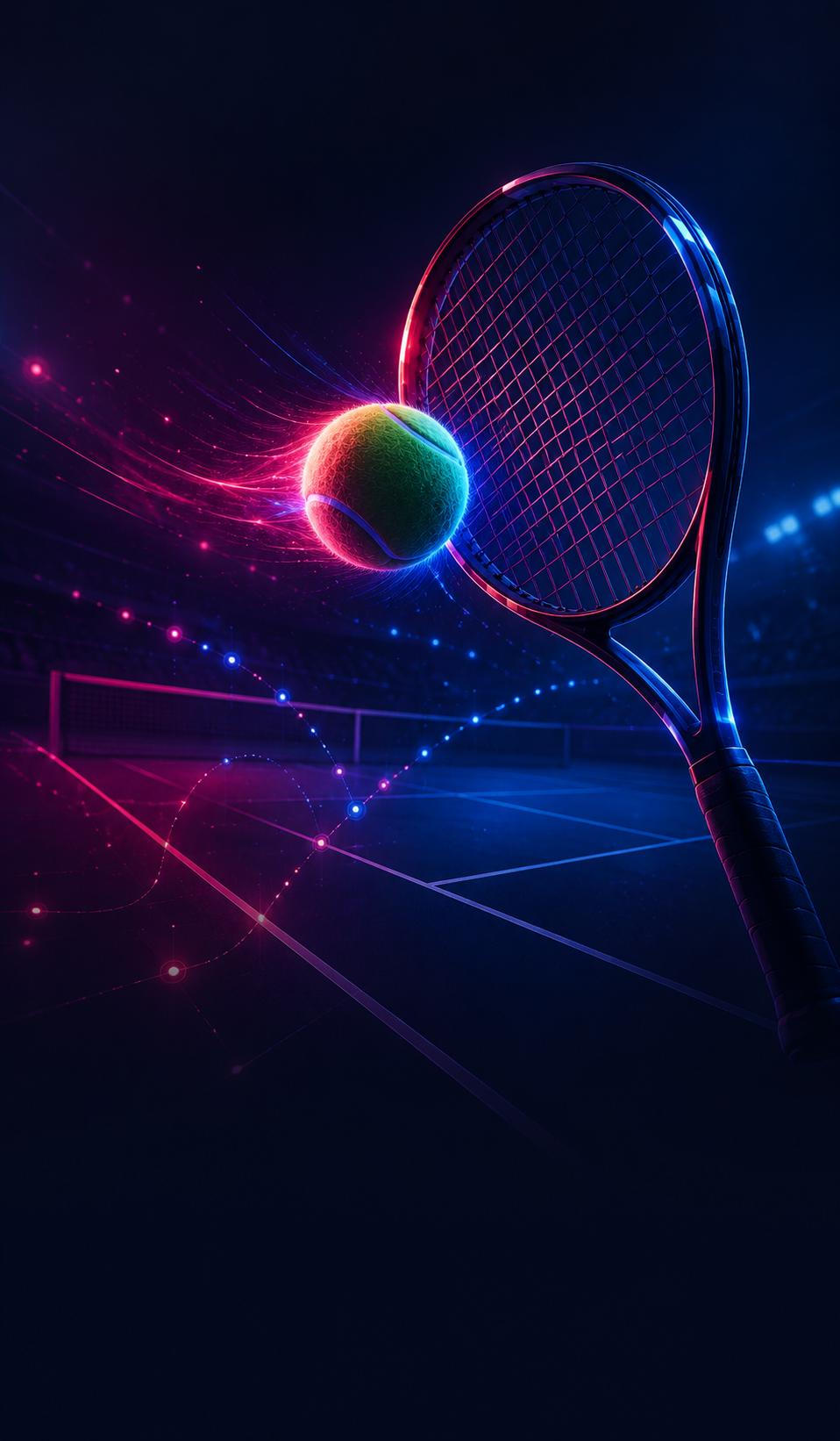 Tennis-focused sports visual for Nepal players.